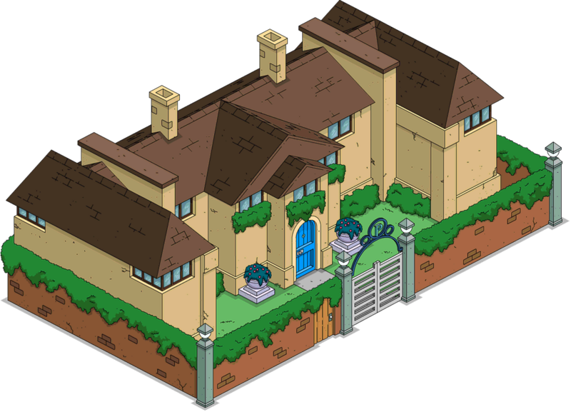 Herb Powell Powell Motors Powell Mansion - Simpsons Herb Powell Family (800x577), Png Download