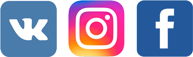 Facebook Twitter Instagram Logo Png - Иконки Соц Сетей Инстаграм (700x300), Png Download