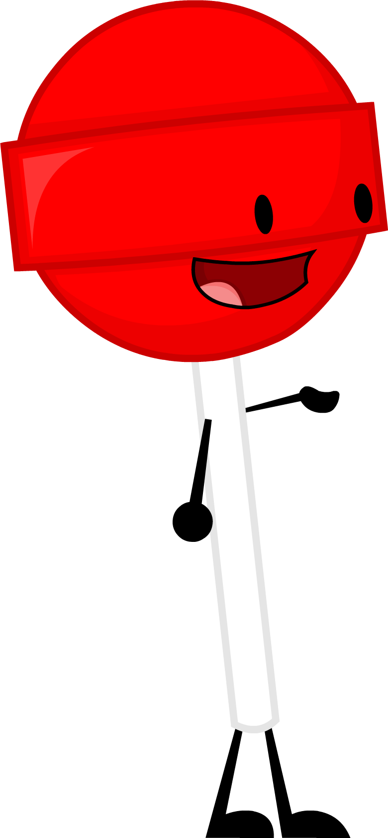 Aw-lollipop - Bfdi Red Lollipop (780x1681), Png Download