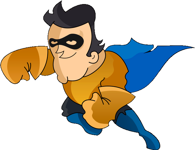 Superhero Silhouette Png - Superheld Rob Und Chris (728x589), Png Download