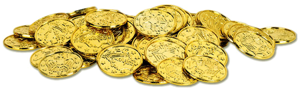 Gold Coins Png Photo - Gold Coins Png (1000x642), Png Download
