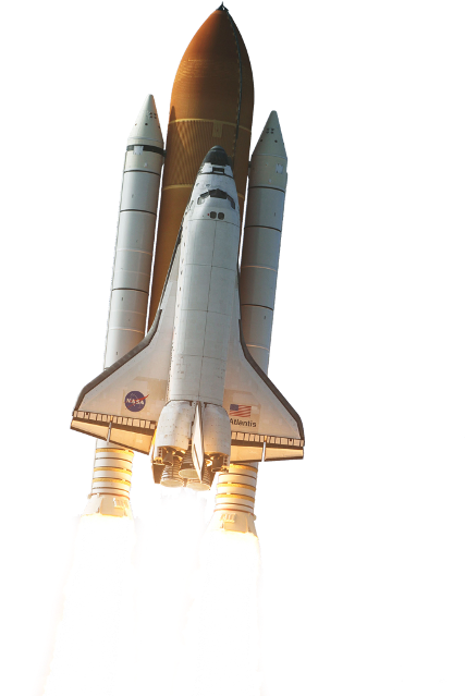 Space Shuttle No Background (480x720), Png Download