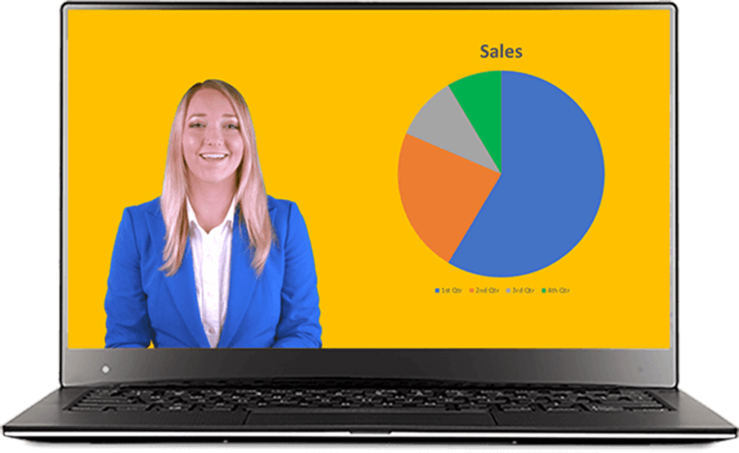 Personify's Dynamic Green Screen Technology Uses Deep - Netbook (1053x646), Png Download