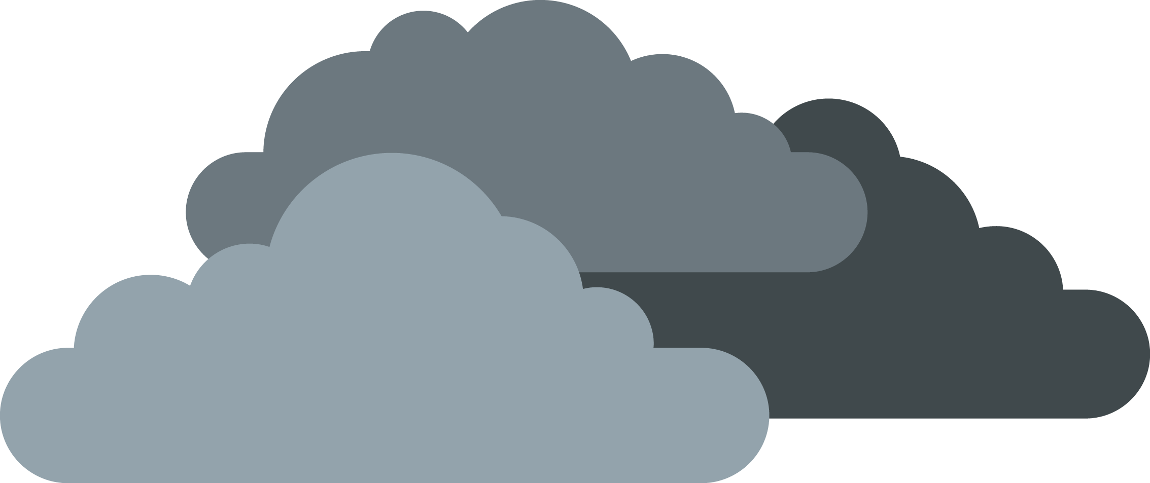 Cloud Drawing Illustration - Dibujos De Nubes Nublado (2267x953), Png Download