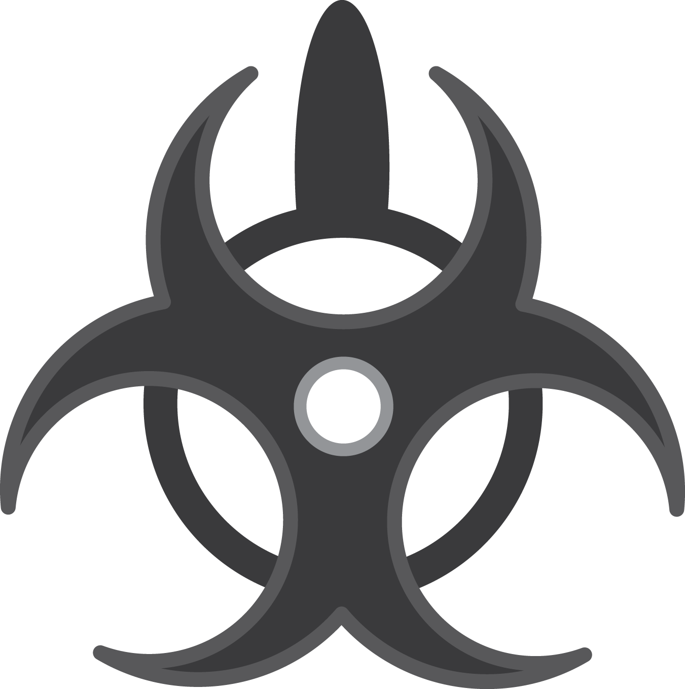 I - Warning Biohazard (1351x1359), Png Download