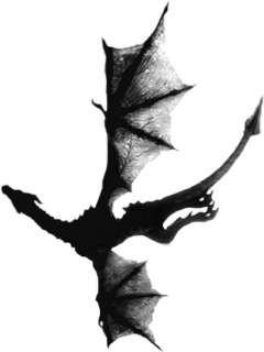 Dragon Silhouette Challenge Freetoedit Scdragon - Game Of Thrones Dragons Png (240x320), Png Download