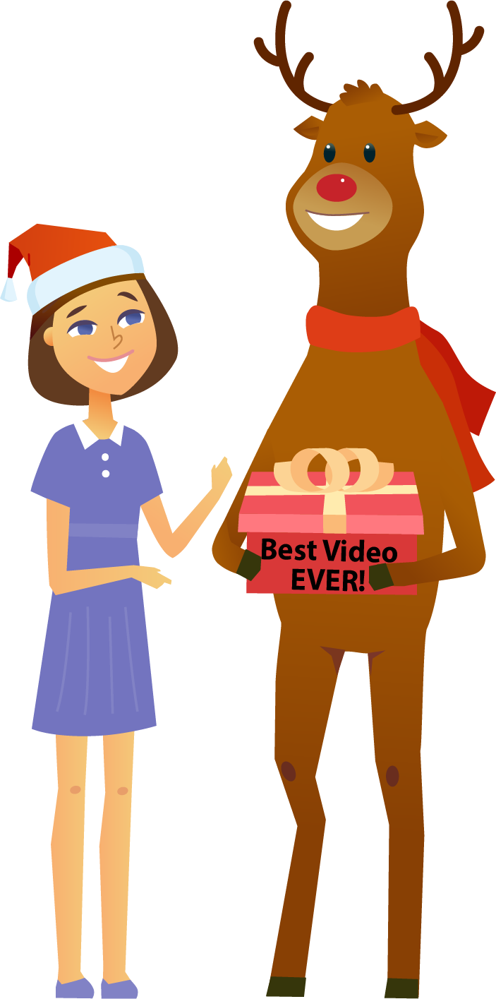 Rudolph - Santa Claus (703x1415), Png Download