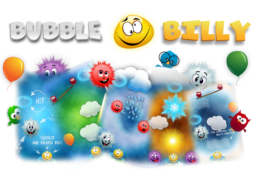 Iphone Game Bubble Billy - Illustration (855x584), Png Download
