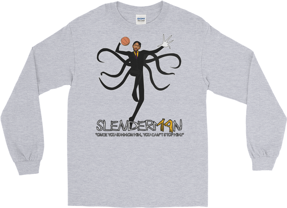 Slender Man Ingram Long Sleeve T-shirt - Shot Put And Discus Shirts (1000x1000), Png Download