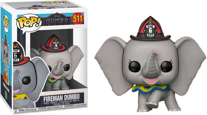 Image - Fireman Dumbo Funko Pop (875x488), Png Download