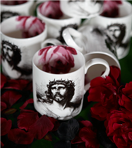 Bone China Crown Of Thorns Mug - Cup (767x500), Png Download