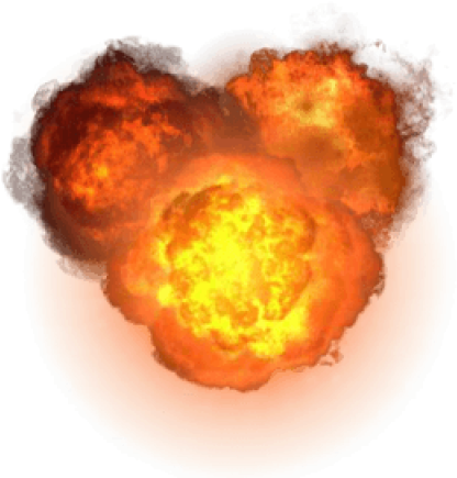 Nuclear Explosion Clipart Transparent Background - Transparent Background Explosion Png (640x480), Png Download