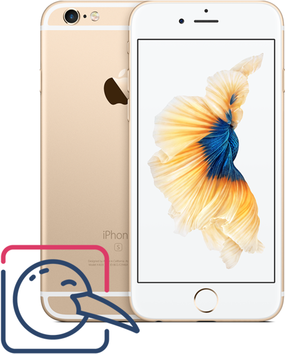 Iphone 6s 16gb Gold - Iphone 6 S (745x1024), Png Download