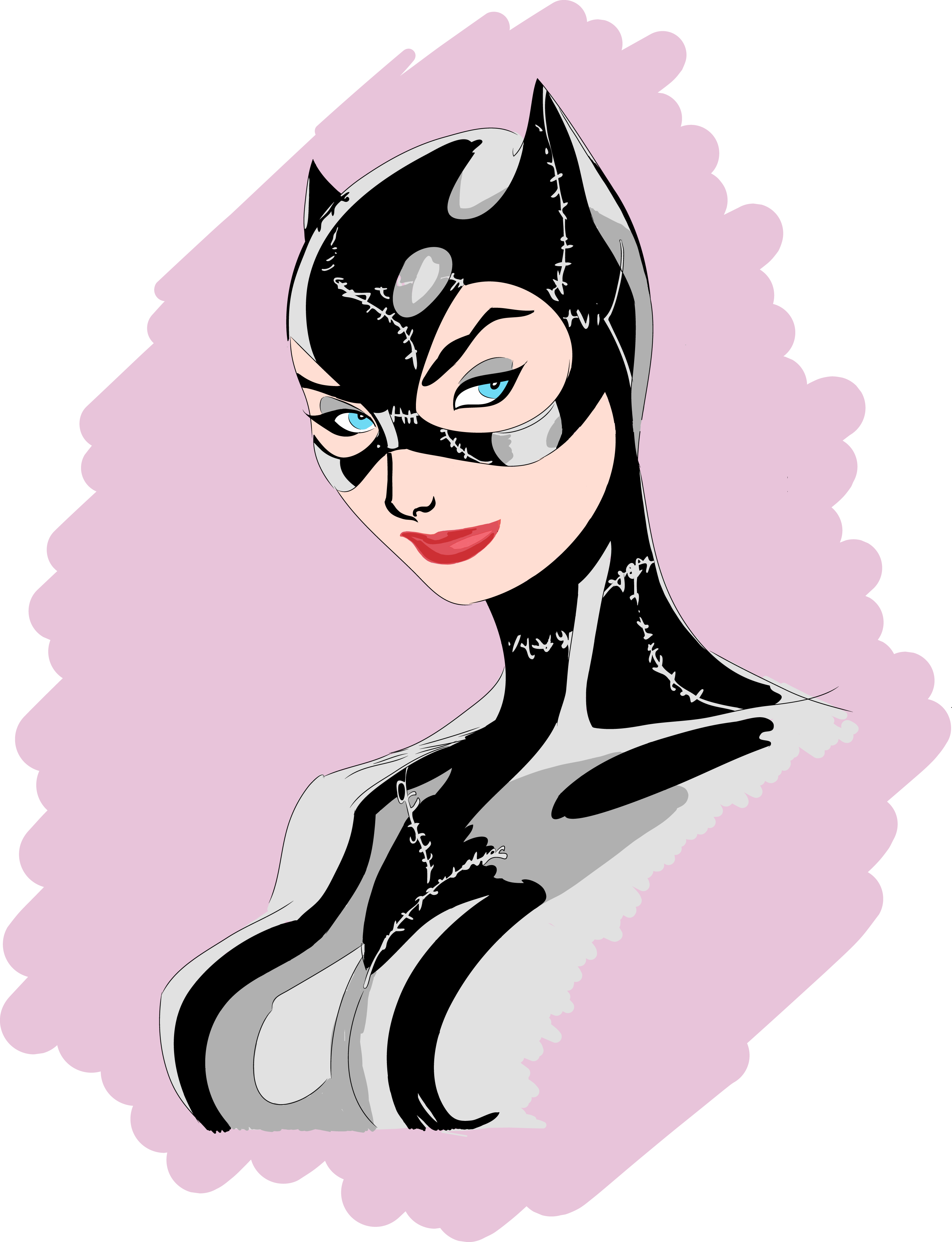 Scott Campbell Catwoman Png (3019x3938), Png Download