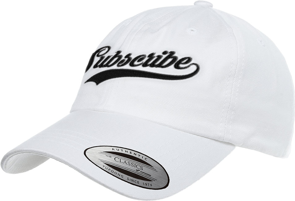 Callmecarson "subscribe" Dad Hat - Baseball Cap (1200x650), Png Download