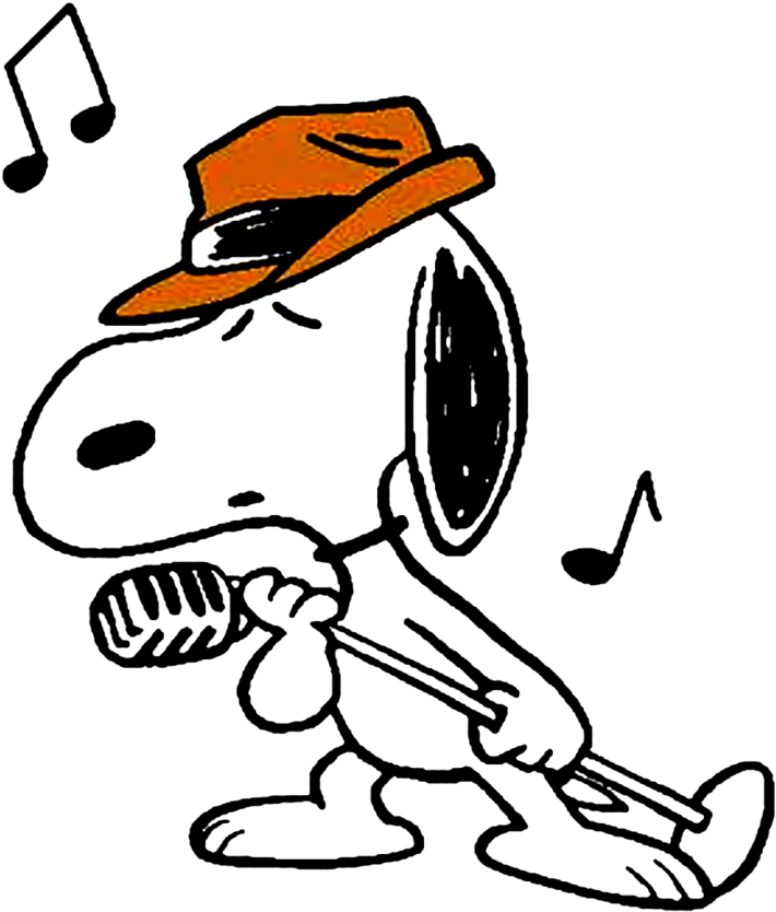 Snoopy Jazz (897x890), Png Download