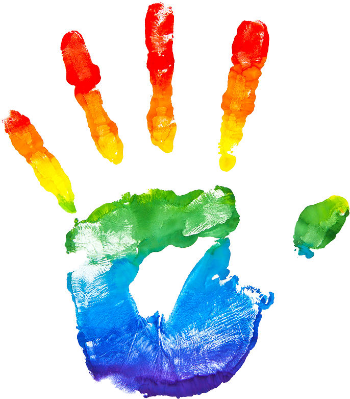 Colour Hand Commercial Printer - Lgbt Png (823x900), Png Download