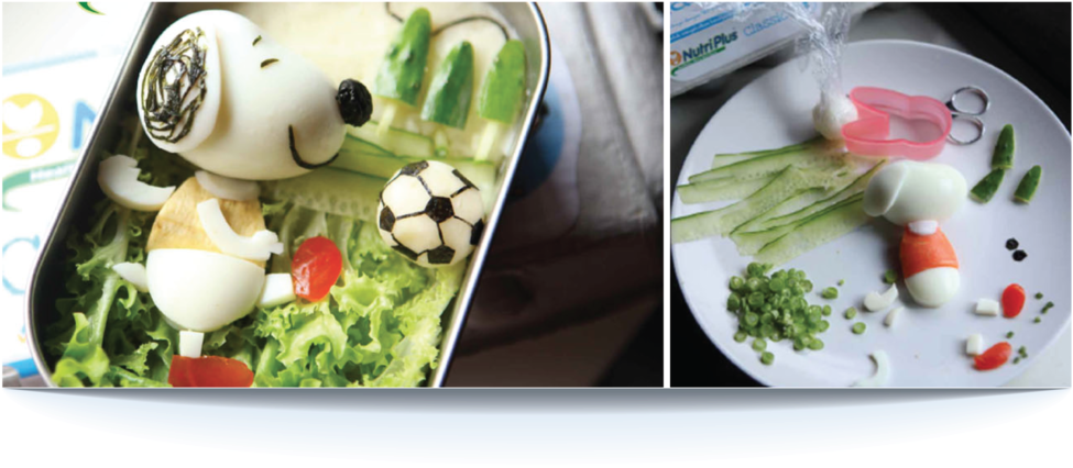 Snoopy Bento - Dish (1000x451), Png Download