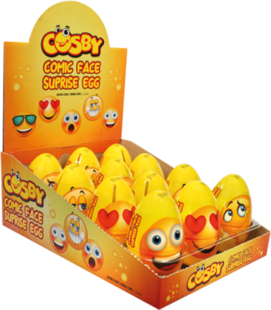 Cosby Comic Face Surprise Egg - Cosby (1420x680), Png Download