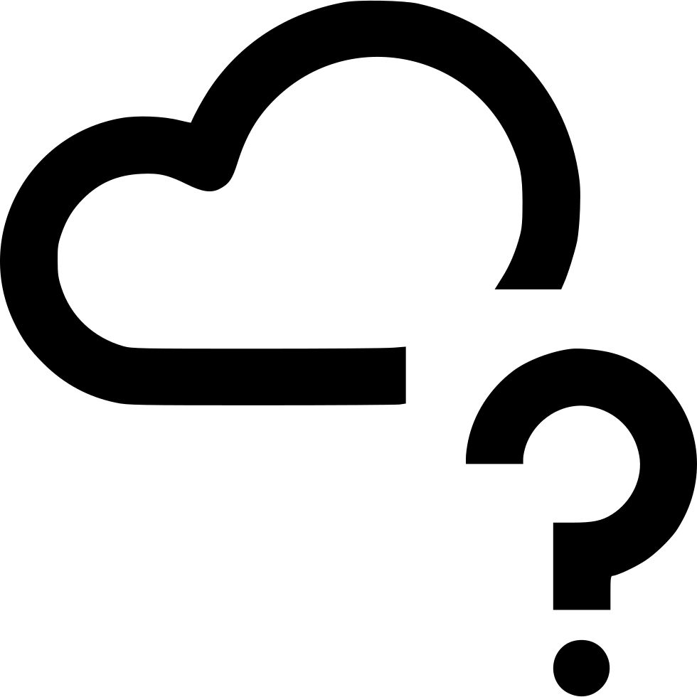 Question Mark Comments - Cloud Computing (980x980), Png Download