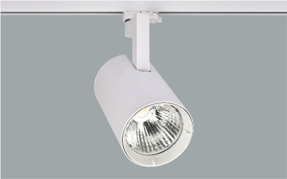 A White Led Spotlights With A Grey Background - Shower Rod (589x589), Png Download