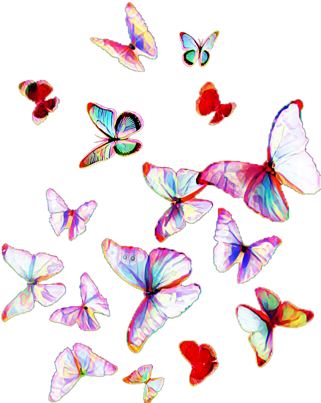 Butterflies Mariposas Colorful Png Mariposas Png Colorful - 11 Days Left Of School (640x804), Png Download