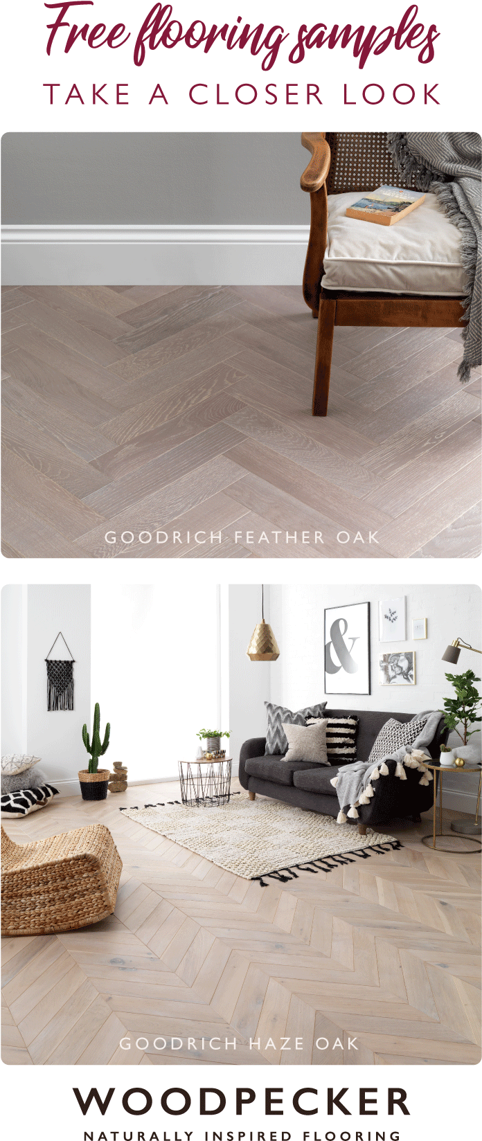 Take A Closer Look And Discover Your Dream Wood Floor - Parquet Style Flooring (735x1720), Png Download