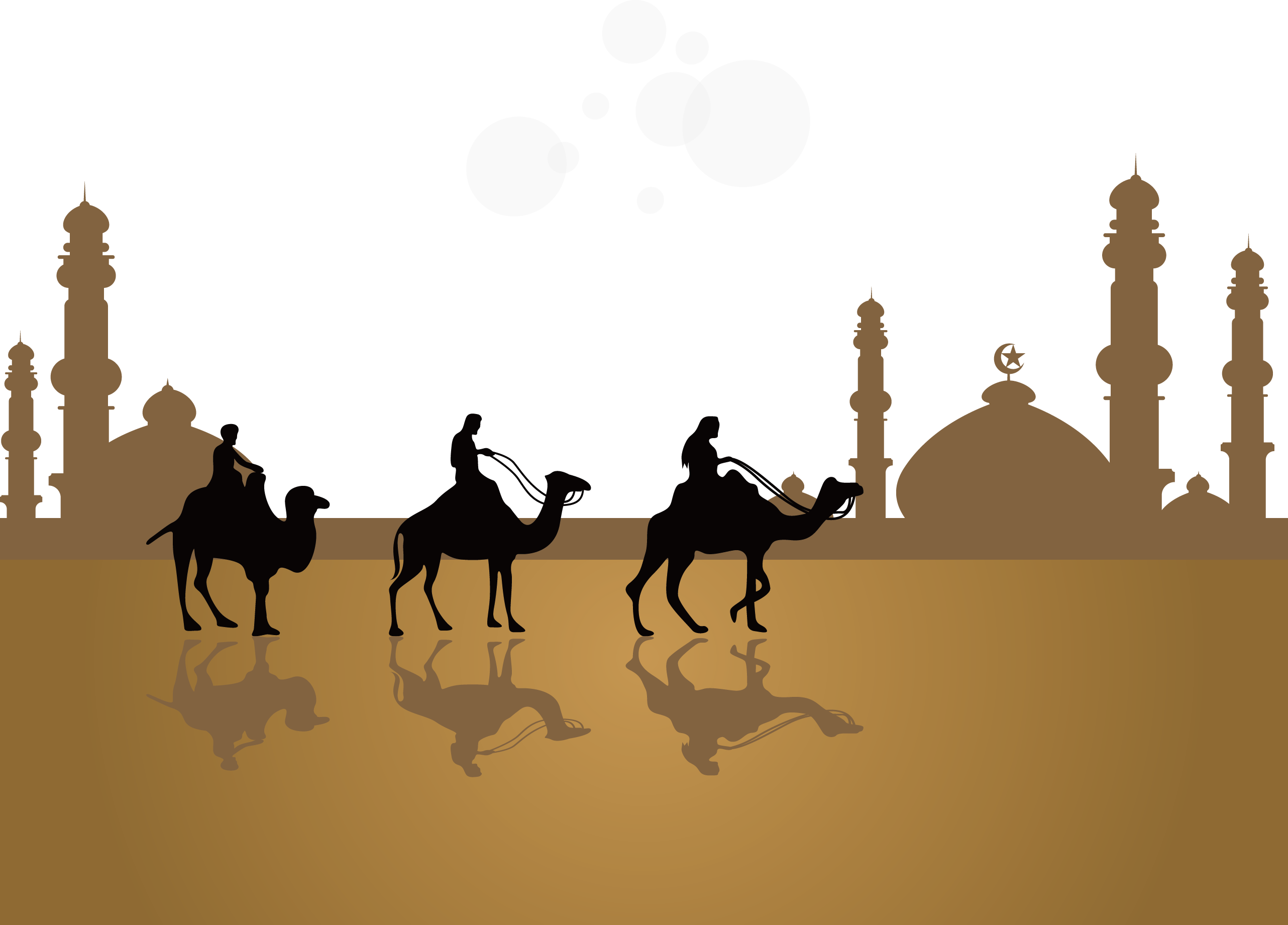 Clip Art Black And White Stock Camel Vector Ramadan - Arabic Calligraphy Background Png (2564x1841), Png Download
