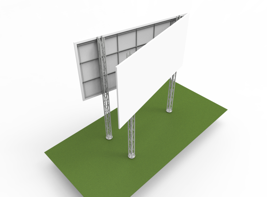 Billboard Construction Design Cads (870x640), Png Download