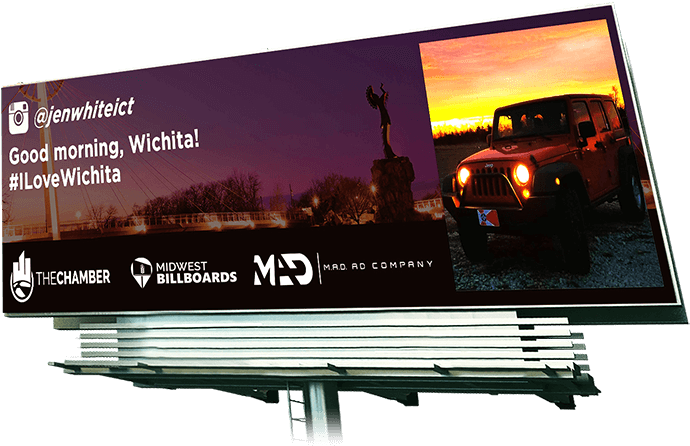 I Love Wichita Billboard - Billboard (700x455), Png Download
