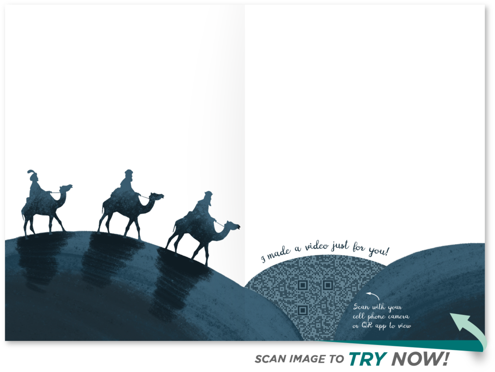 Silent Night Christmas Card Silent Night Christmas - Silhouette (1023x767), Png Download