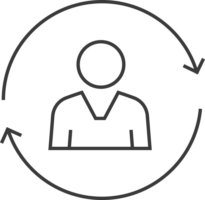 A Better Customer Experience - Line Art (656x642), Png Download