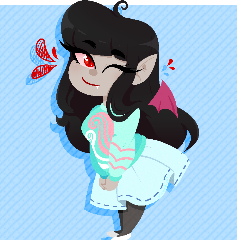 Mero The Vampire - Cartoon (900x900), Png Download