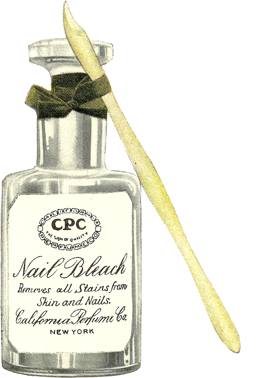 Digital Antique Beauty Product Downloads - Glass Bottle (1252x1600), Png Download