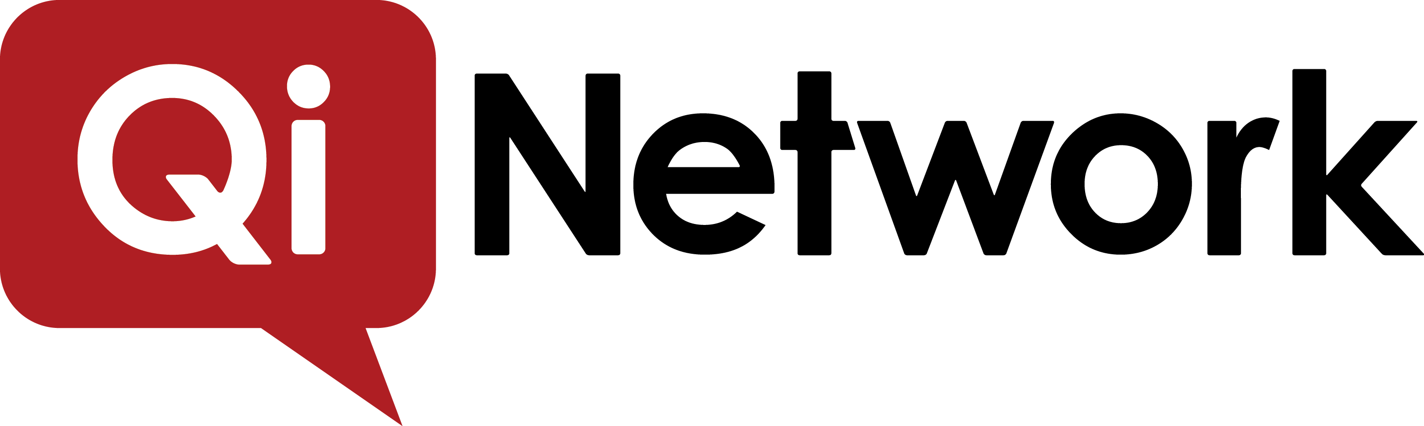 Logo Qi Network Png - Graphics (2916x873), Png Download