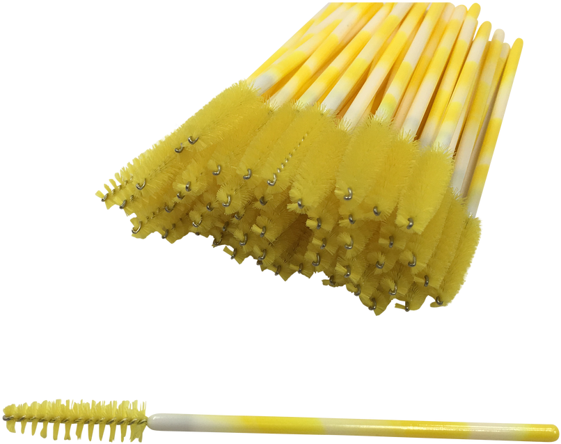 Yellow Swirl Mascara Brushes - Match (1280x960), Png Download
