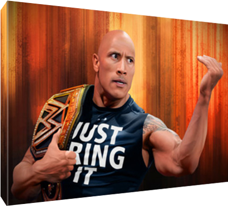 Details About Wwf Wwe Dwayne Johnson The Rock Poster - Dwayne Johnson (600x600), Png Download
