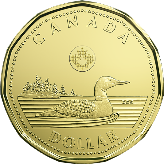 2017 Classic Canadian Coin Special Wrap Roll Collection - Pièce 1 Dollar Canadien (570x570), Png Download