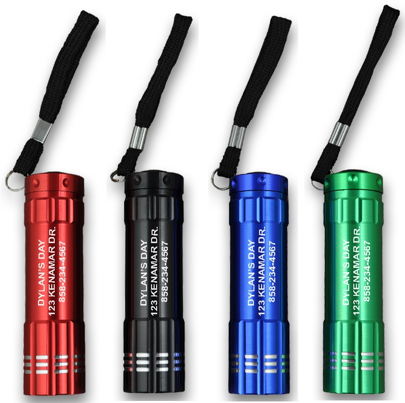 9 Led - Promotional Mini Flashlight Png (800x800), Png Download