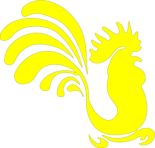 Small - Yellow Rooster Logo (600x573), Png Download