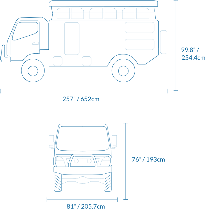 Earthcruiser Exp Line Drawings Vertical Line Drawing - Diagram (693x698), Png Download