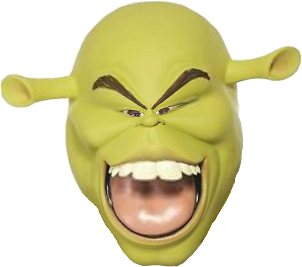 Shrek Sticker - Mask (1024x906), Png Download