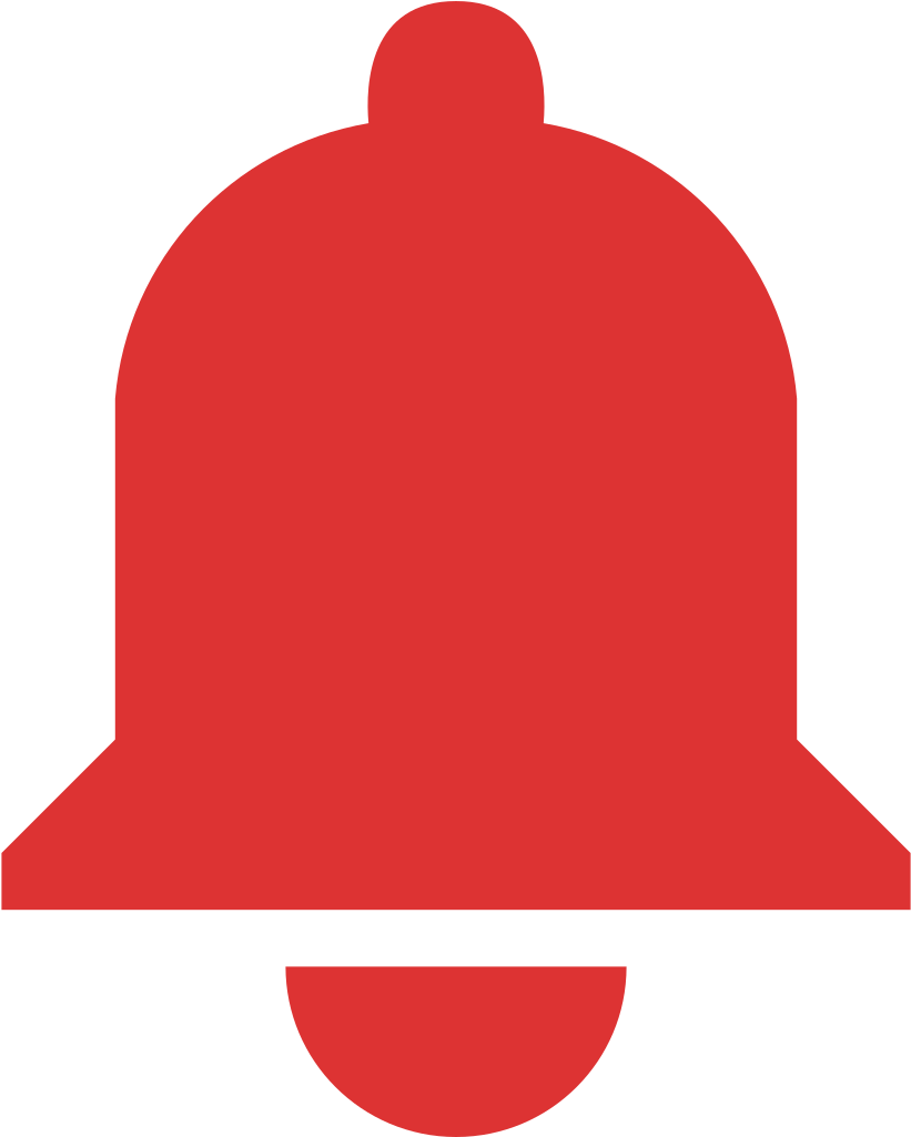 Oojs Ui Icon Bell-destructive - Bell Icon Blue Png (1024x1024), Png Download