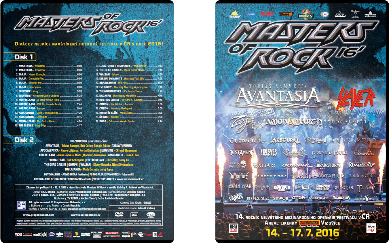 Double Dvd Masters Of Rock - Masters Of Rock 2010 (1530x1200), Png Download