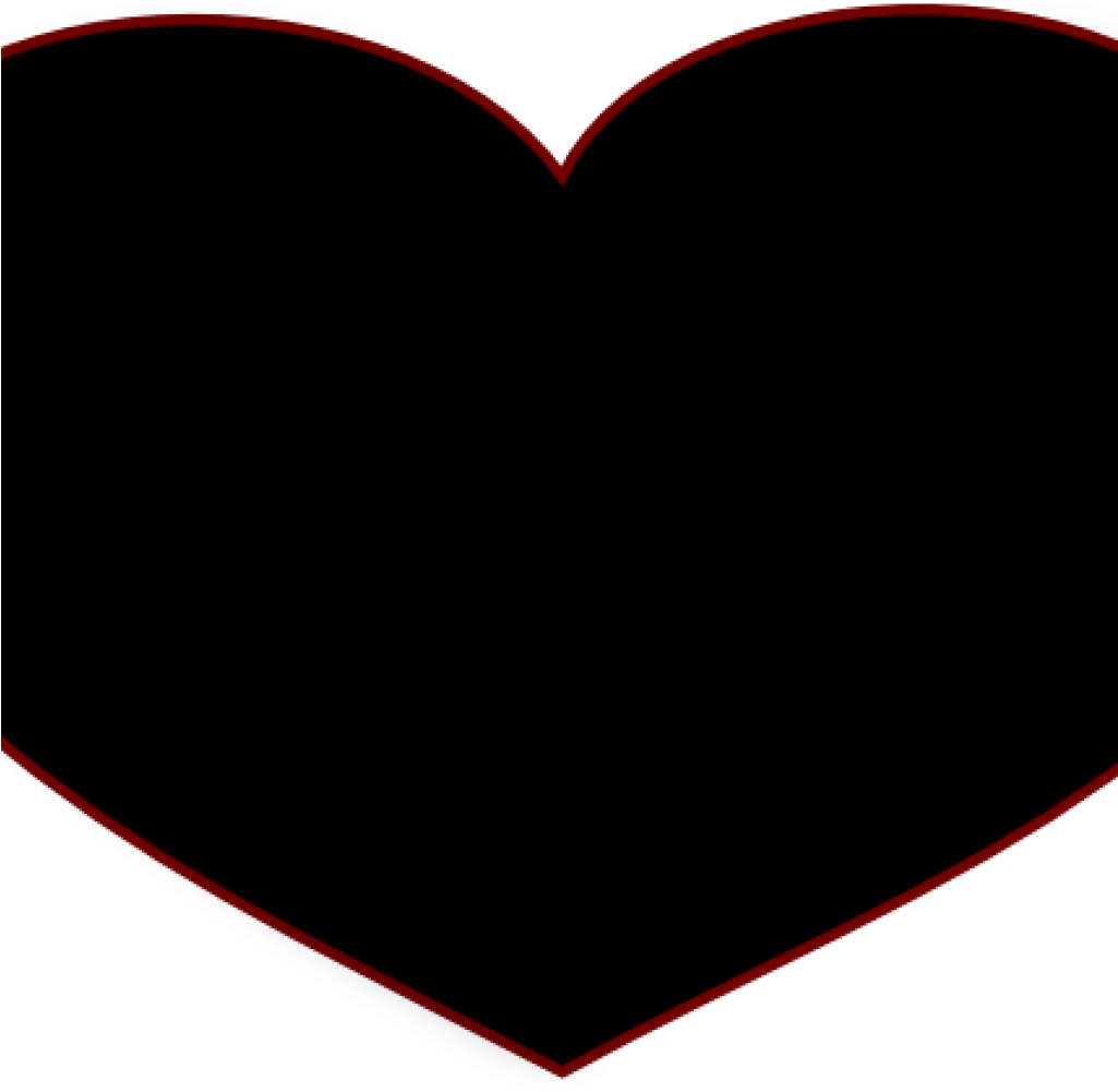 Heart Silhouette Clip Art Heart Silhouette Clip Art - Heart (1024x1024), Png Download