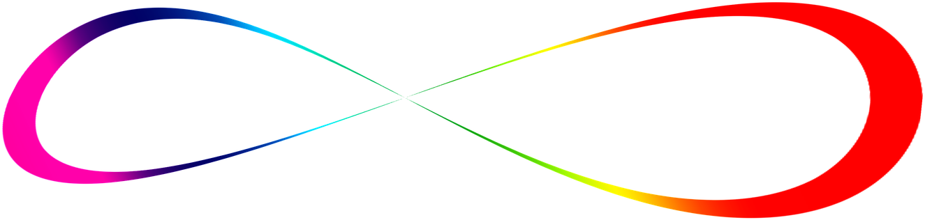 Characters, Infinity, Symbol, Icon, Loop - Infinity Rainbow Png (1337x340), Png Download