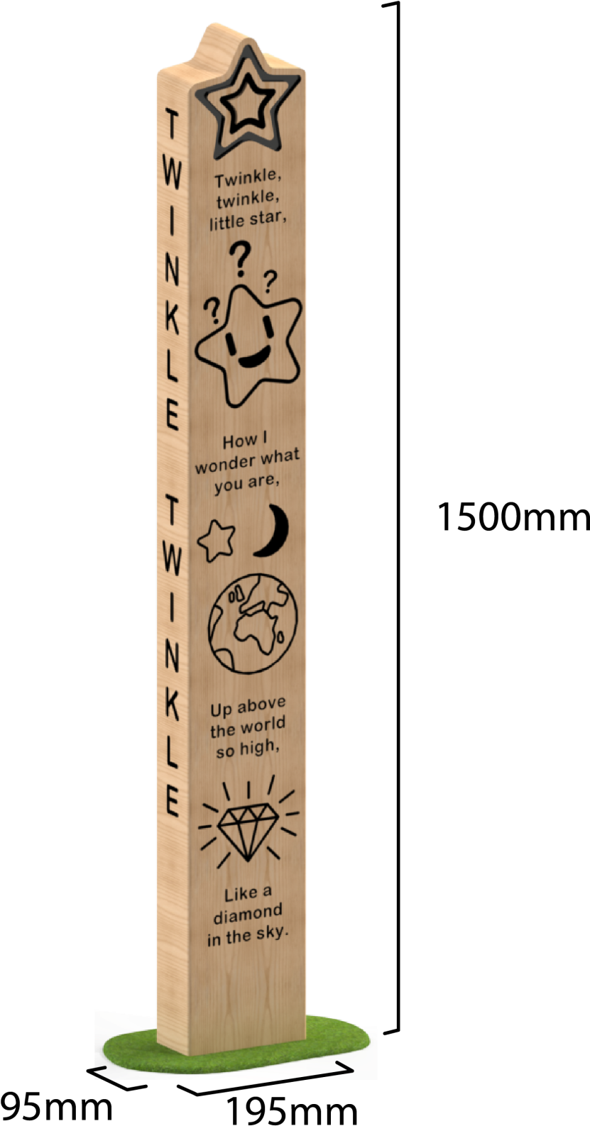 Twinkle, Twinkle - " - Calligraphy (836x1600), Png Download