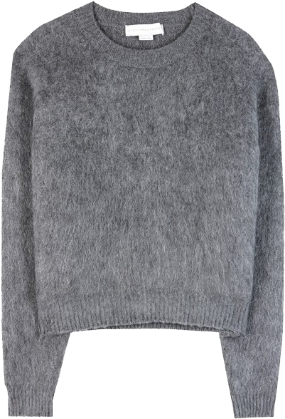 Gray Stella Mccartney Wool-blend Sweater - Grey Wool Sweater Png (600x600), Png Download