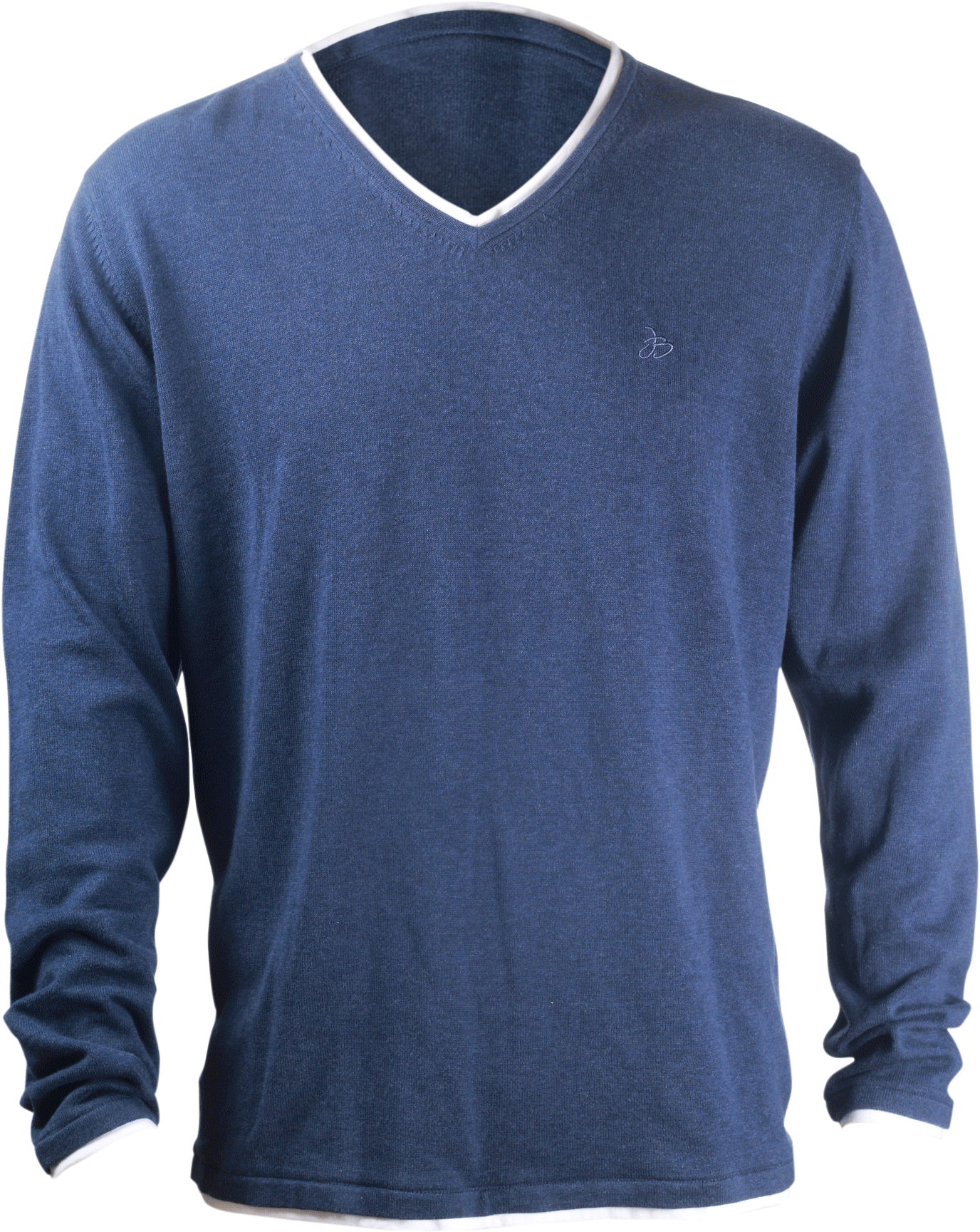 Men's 2in1 Sweater V-neck - Sweater (1500x2250), Png Download