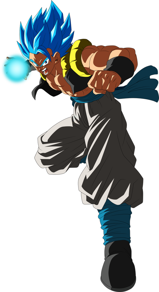 Gogeta Super Saiyajin Blue By Arbiter720 Dragon Ball - Gogeta Super Saiyajin Blue Png (661x1210), Png Download
